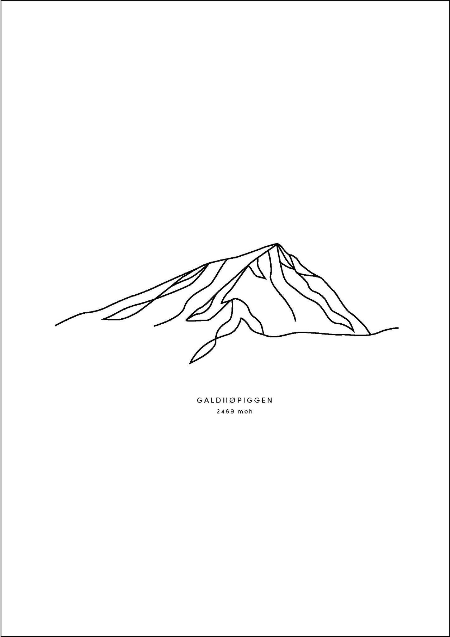 Galdhøpiggen (Digital plakat)
