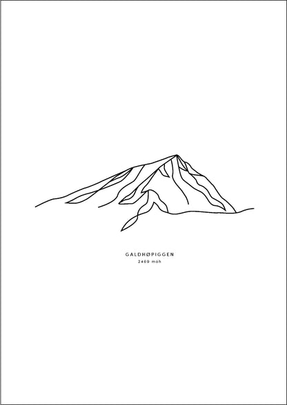 Galdhøpiggen (Digital plakat)